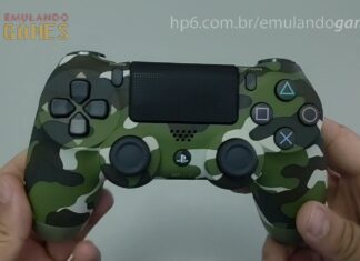 Controle PS4 Unboxing (camuflagem verde) ORIGINAL SONY