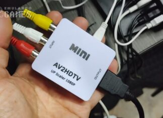 Ligando DVD Player no HDMI usando Adaptador AV2HDMI (RCA para HDMI)