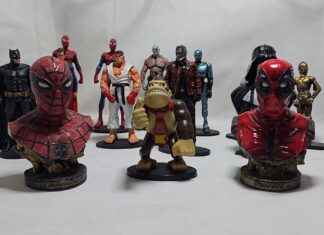 Minha Coleção de Bonecos de Gesso (Spiderman, Batman, Superman, Deadpool, StarWars e outros)